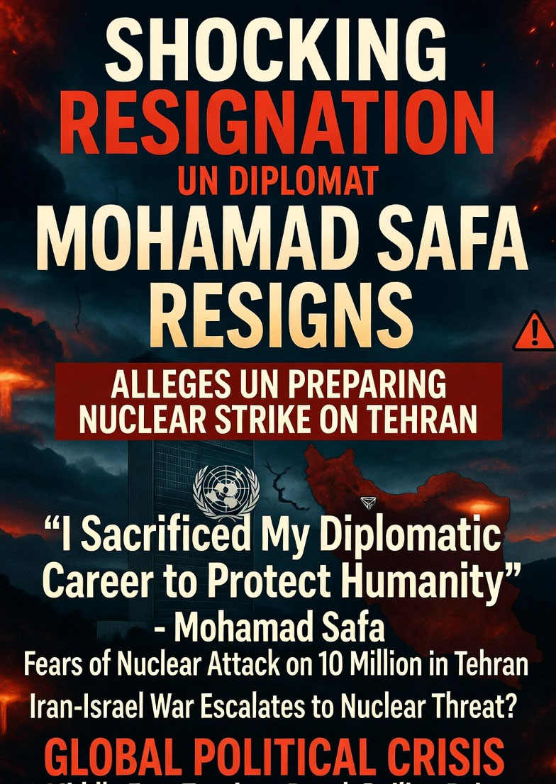 UN-Linked Diplomat Mohamad Safa Resigns, Warns of Possible Nuclear Threat in Iran