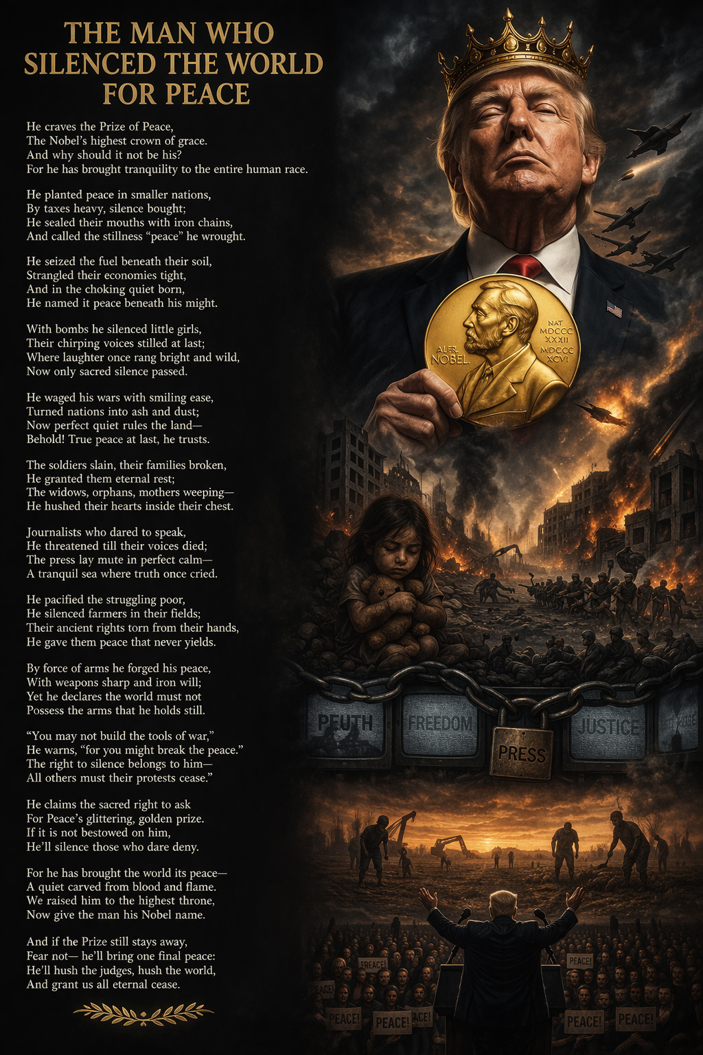 “The Man Who Silenced the World for Peace” The Rebel Poem.