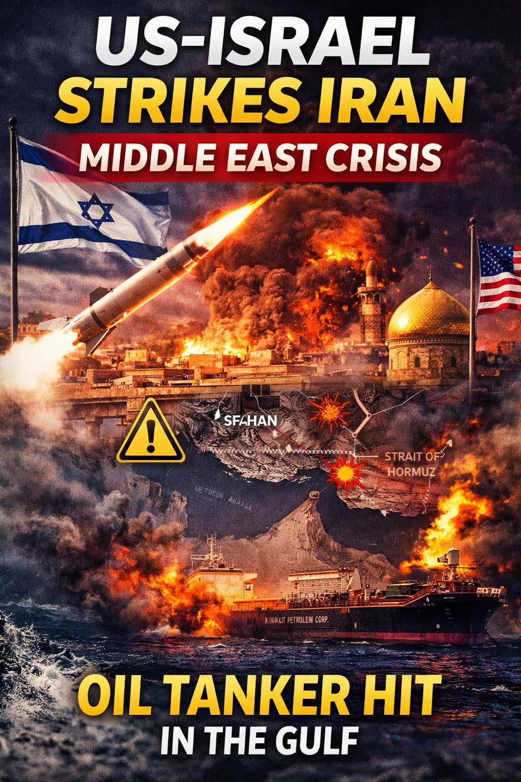 US-Israel Strikes Hit Iran’s Isfahan, Gulf Tensions Escalate