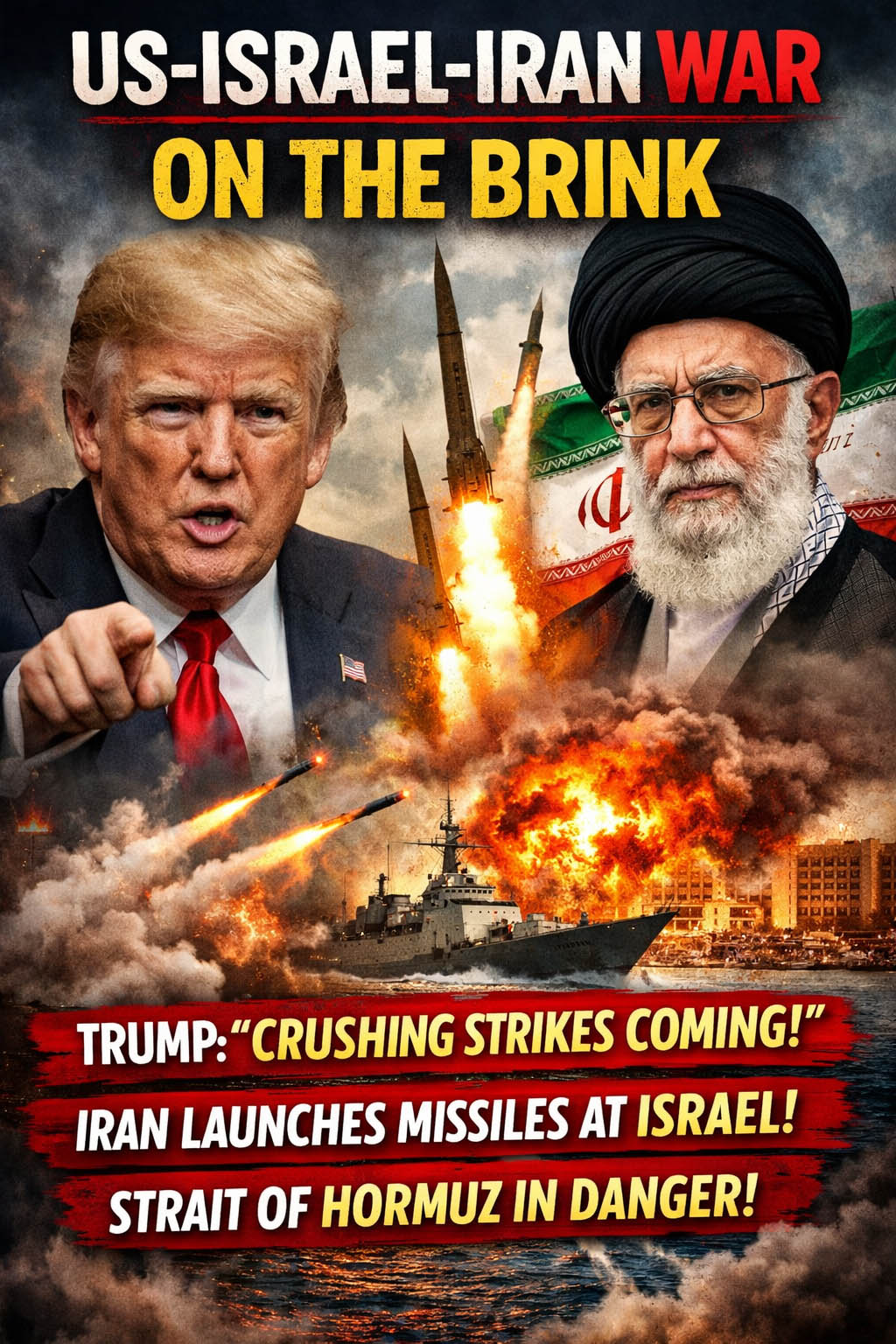 US-Israel-Iran War Escalates: Trump Threatens Heavy Strikes as Tehran Vows Defiance